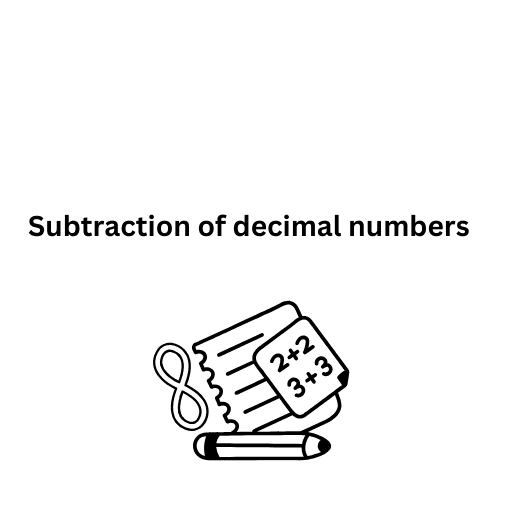 Subtraction of decimal numbers